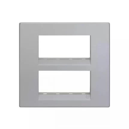 Englaze 8 M Plate Square M Silver