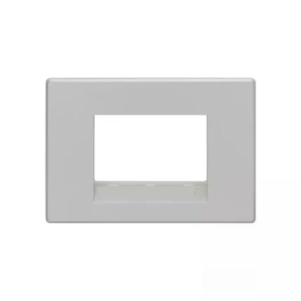 Englaze 3 Module Plate M Silver