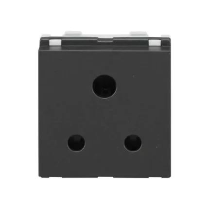 Entice 3 Pin Socket 6A With ISI - Cha Grey