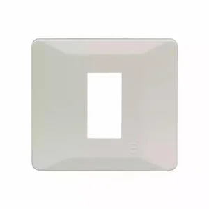 Entice 1 Module Plate- Pearl White