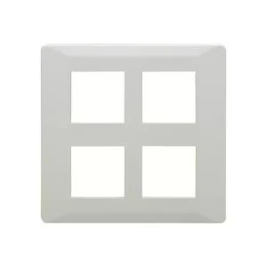 Entice 8 M Plate Square- Pearl White